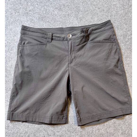 Eddie Bauer Pants - Eddie Bauer Womens 6 Gray Hiking Shorts Stretch Nylon Outdoor Trail